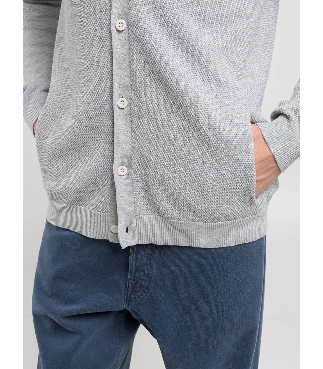 コットンカーディガン 詳細画像 メランジグレー 6